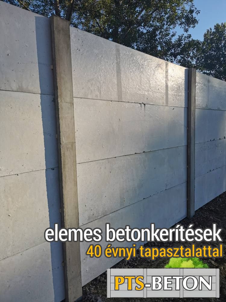 betonkerítés - BIZTONSÁG - PTS-Beton elemes betonkerítések